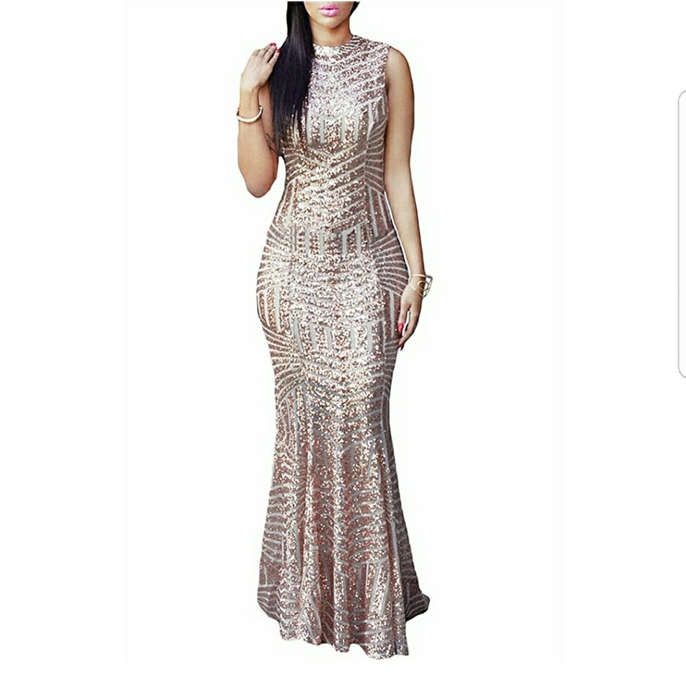 Sequin Mermaid Maxi Gown - Picture 2 of 8